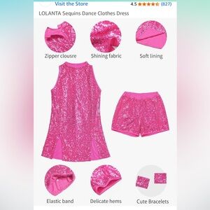 Sparkling Pink Kids Costume Set